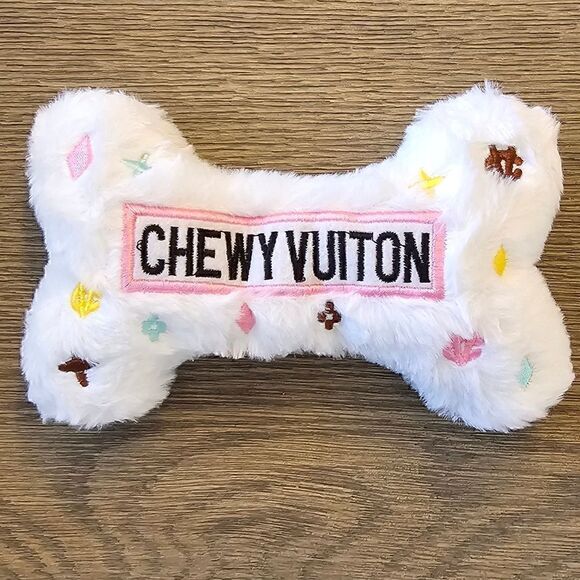 Bone Dog Toy Brand New Plush with Squeaker Perfect for smaller dogs NWT - Picture 2 of 4